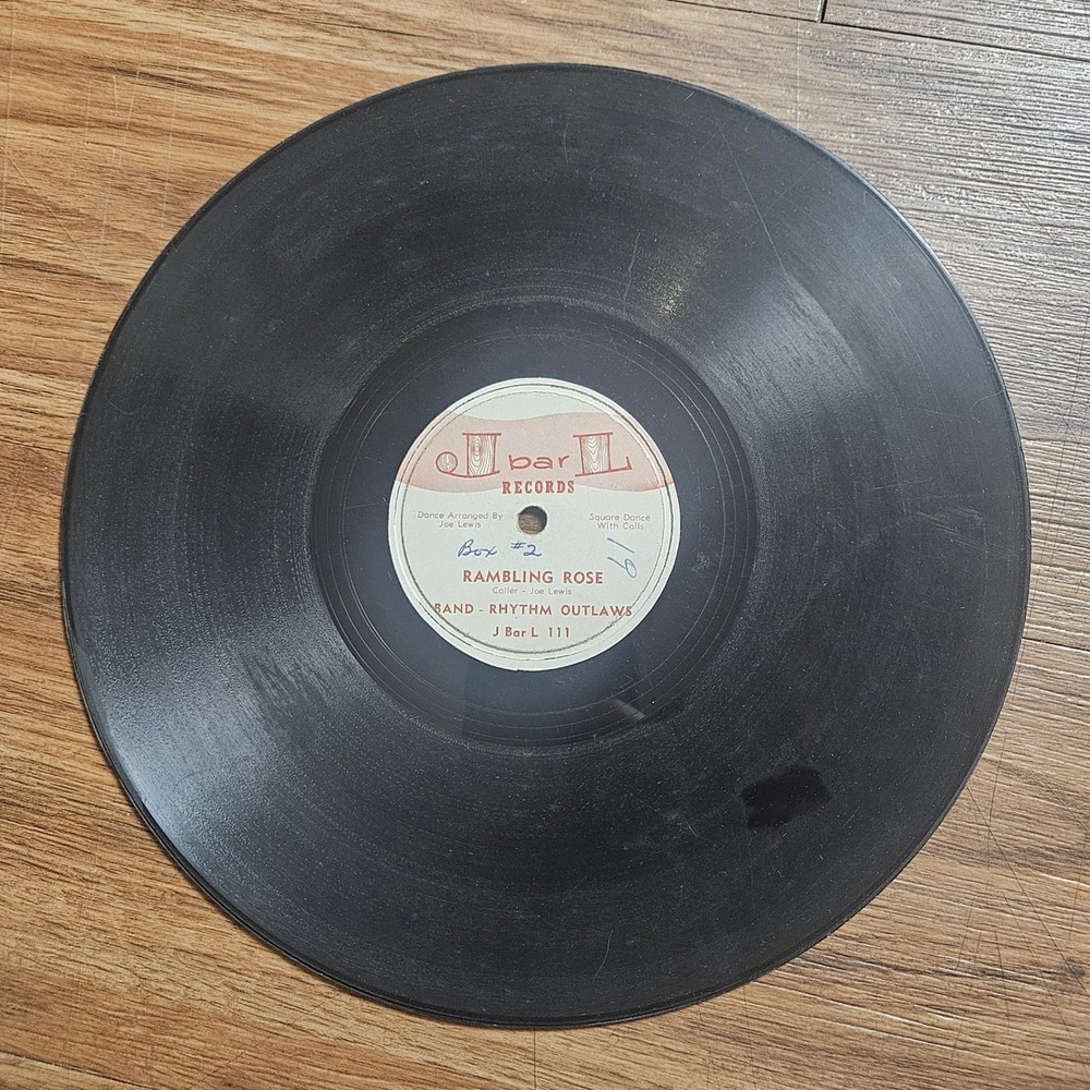 Joe Lewis, Rhythm Outlaws – Rambling Rose / Too Young To Marry 78 RPM 10" V+/V+‎